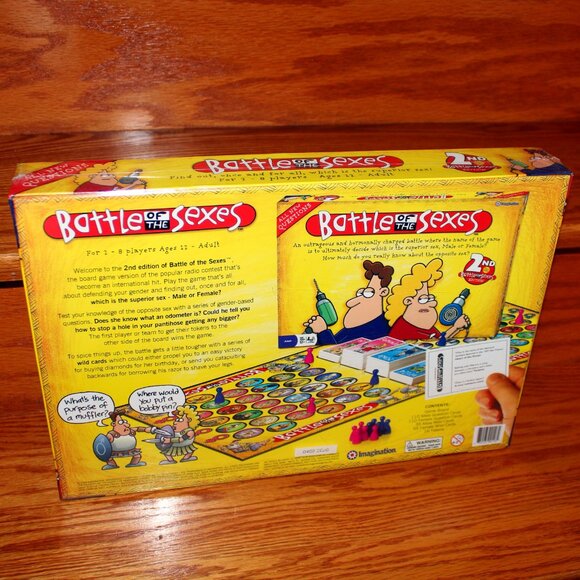 3/$77❤️new sealed 2005 BATTLE OF THE SEXES 2nd EDITION board game Imagination - Picture 7 of 10